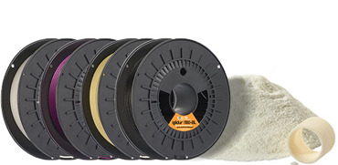 Tribo-filaments and laser sintering powder