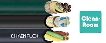 Suitable cables for cleanroom applications